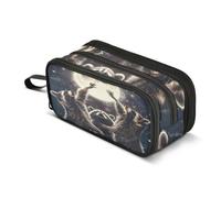 Raccoons Reaching Moon Pencil Case Boys Girls Pen Bag Pouch School Kids