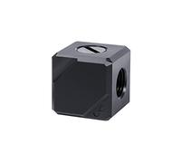 Raccord 4 voies pour G1/4 Alphacool Eiszapfen connection terminal (Noir)