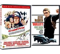 Race Action Double Feature Collection Bullitt + Grand Prix 2-DVD Bundle Steve McQueen James Garner