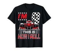 Race Car 9th Birthday Boy Racing Flag 9 Years Old Pit Crew T-Shirt