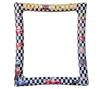 Race Car Birthday Party Inflatable Selfie Photo Frame for Pictures and Decorations Let's Go Racing Theme Party Props Car Party Blow up Picture Frame for Boys Birthday Baby Shower Party Supplies