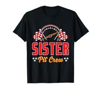Race Car Birthday Party Matching Family Sister Pit Crew T-Shirt