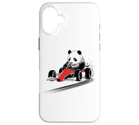 Race Car Panda Awesome Drifting Animal Tee And Gear Presents Case for iPhone 16 Plus