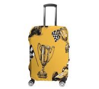 Race Car Pattern Luggage Cover Washable Suitcase Protector Anti-Scratch Suitcase Covers Fits 18-32 Inch S
