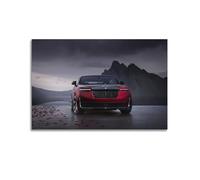 Race Car Poster for Rolls Royce La Rose Noire Droptail Sport Car Decorative Canvas Wall & Art Poster Painting 16x24inch(40x60cm)