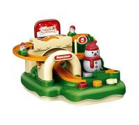 Race Car Track, Christmas Vehicle Toy for Kids, Racer Track Playset with Loops and Cars, Interactive Fun Miniatures Indoor, Racing Game for Christmas Holiday Birthday Playtime
