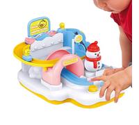 Race Car Track- Christmas Vehicle Toy, Vehicle Toys, Toddler Car Race Track | Racer Tra-ck Toy | Multi-layer Raace Ramp With Sliding Cars, Interactive Learning Toys For Boys Kids, Birthday