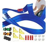 Race Car Track - Cool Transporter Toys | Racing Track,for Boy Toddler Christmas Home Travel School Kindergarten Nursery