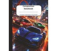 Race Cars Composition Notebook - Game Racing Theme | Wide Ruled | 7.5 x 9.75 in | 110 Pages | For Kids, Boys, Teens, Students & Adults