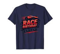 Race Day Birthday Pit Crew Family Celebration T-Shirt, Men, Navy, 4XL