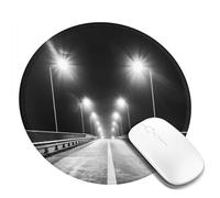 Race Empty Freeway Night Mouse Pad Desk Pad Mouse Mat Non-Slip Rubber Base Mousepad for Computer Pc Office Work