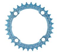Race Face Chainring 34t Single Narrow Wide Chainring - 104mm Blue - UK