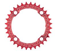 Race Face Chainring Single Narrow Wide 1x MTB - 104mm BCD 34T - Red