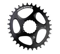 Race Face Direct Mount Oval-32t-Black Adult Unisex Tray, Schwarz, 32