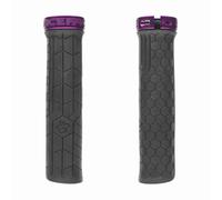 Race Face Getta Grip Lock-On Grips - BLK/PUR ONE SIZE