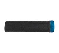 Race Face Grips - Getta Grip Lock-On - 33 mm, 130 mm - Black/Turquoise - Size 3