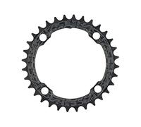 Race Face 1X Narrow Wide Single Chainring 104 Bcd, 36T, Black