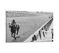 Race Horse Secretariat Wins at Belmont Poster Prints Posters Canvas Wall Art Oil Paintings Deco 08x12inch(20x30cm)