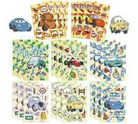 Race Make a Face Sticker Racing Car Sticker for Laptop Suitcase Skateboard Car Bicycle Computer Luggage Motorcycles Aesthetic Waterproof Sticker Set of 24 for Boys