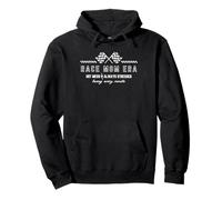 Race Mom Era Mothers Day Racing Checkered Graphic Women Pullover Hoodie