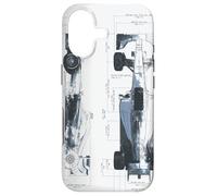 Race Motorsport Racing Blueprint Mechanical Engineering Case for iPhone 17