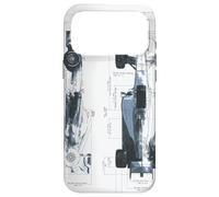 Race Motorsport Racing Blueprint Mechanical Engineering Case for iPhone 17 Pro Max