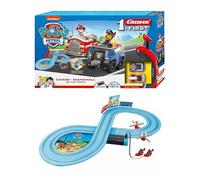 Race ‘N’ Rescue Slot Car Track Set - 2.4m Electric Racing Track With Lights Sounds And Music - Includes 2 Cars Police Cruiser And Fire Truck With Controllers - Toy Car Racing Set For Kids Age 3+