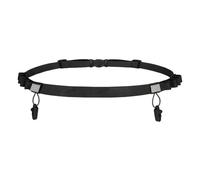 Race Number Belt | Number Holder for Running with Abdominal Belt - Lumbar Band Adaptable for Cycling, Hiking, Trekking, Outdoor Sports Events, Black, Please refer to the description, Please refer to