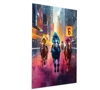 Race Paint by Numbers for Adults, Sports Painting by Numbers for Adults, DIY Canvas Wall Art Oil Painting Kit for Kids with Acrylic Paint Brush Set, Room Decor Gifts for Women 40” x 54” Model-02231