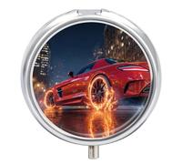 Race Sports Car Pill Case Travel Medicine Organizer Box