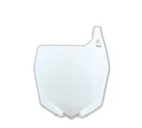 Race Tech Front Number Plate Husqvarna White Yamaha, white