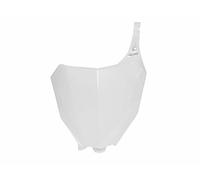 Race Tech Front Number Plate White Honda CRF450R/RX, white