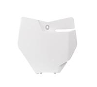 Race Tech Front Number Plate White KTM, white