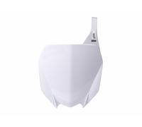Race Tech Front Number Plate White Yamaha YZ-450F, white