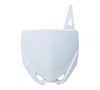 Race Tech Front Number Plate White Yamaha YZ85, white