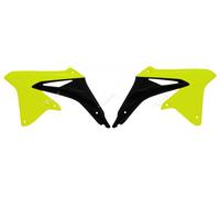 Race Tech Radiator Covers Neon Yellow/Black Suzuki RM-Z450, black