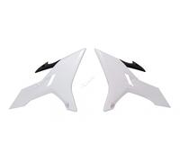 Race Tech Revolution Radiator Covers White Yamaha YZ125/250, white