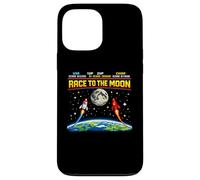 Race To The Moon Retro Arcade Space USA vs China Case for iPhone 13 Pro Max