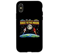 Race To The Moon Retro Arcade Space USA vs China Case for iPhone X/XS
