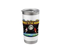 Race to The Moon Retro Arcade Space USA vs China Stainless Steel Insulated Tumbler