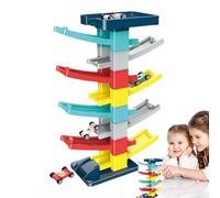 Race Track car-Ramp - 9 Tracks Layout, 4 Mini Vehicles, Engaging Toy, Smooth Racing, Durable Design, Stimulates Imagination | Racing car-Toy With Kids Boys Girls, Educational Entertainment