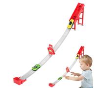 Race Track - Compact Car Ramp Set, Mini Vehicle Launcher, Bright Sliding Layers, Fast Racing Play Structure, Fun Motion Activity Piece, Early Learning Option, For Kids Development Playtime