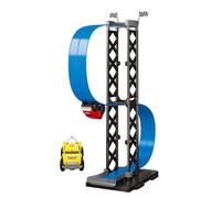 Race Track, Magnetic Car Racing Playhouse, 12.01x8.78x2.83 Inches Interactive Track Toy, Smooth Gliding Action, Easy Snap-Together Design for Kids, Boys, Girls, Teens, All Ages Fun
