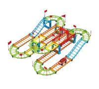 Race Track Playset - Ramp Toy for Indoor Activities | PP with Electronic Components, 92-Piece Race Tracks Car Ramp, Educational Toy for Toddler Boys Girls Age 3+, Battery Operated Gift
