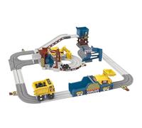 Race Track Toy - 23.62 Inch Interactive Engineering Playset | ABS Creative Kids Track - Colourful STEM Building Kit with Vehicles, Ideal for Christmas and Birthday
