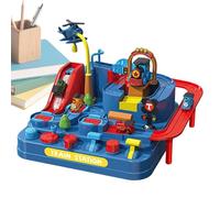 Race Track Toy | Dinosaur Train Sliding Game - Christmas Adventure Theme Train Track Toy,for Kids Boys Girls Birthday Home School Floor Playroom