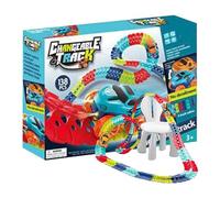 Race Track Toy - Light Up Educational Cars, Small Vehicle Playset, Interactive Kids Game, Fun Family Activity Set | Bedroom Living Room Kindergarten Preschool Daycare Homeschooling Birthday Party Use