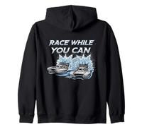 Race While You Can Drag Boat Competitive Spirit Zip Hoodie