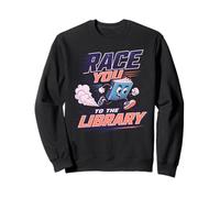Race You To The Library Funny Reading Book Lover Librarian Sweatshirt
