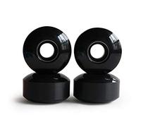 RaceBon 52mm Skateboard Wheels Hardness 95A Polyurethane Trick Skating Wheel Free 608 Bearings and Spacers Set of 4 (Black)